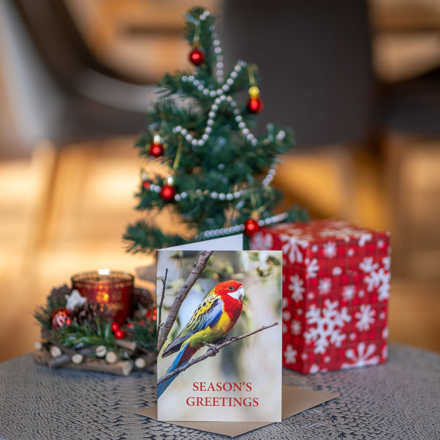 Christmas Australian Bird Greeting Cards (4Pack)