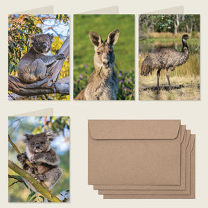 Set 4: Iconic Aussie Wildlife (4 Pack)